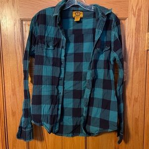 Flannel shirt blue x black